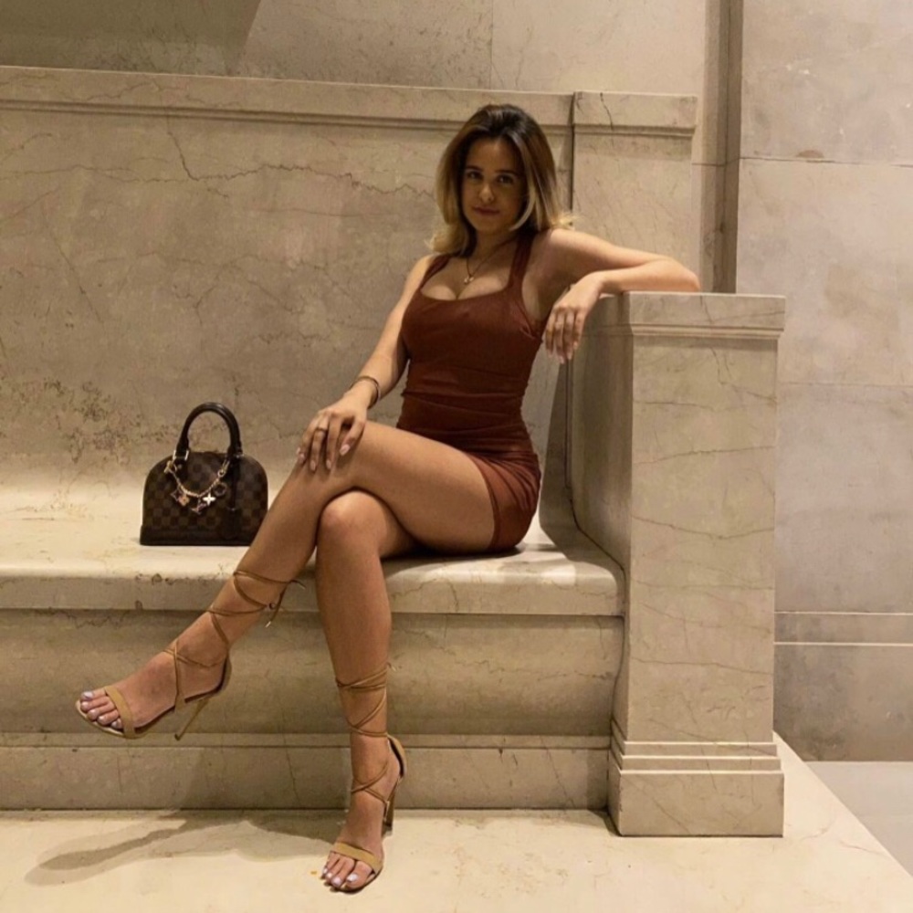 Sexy Brown Mini Dress